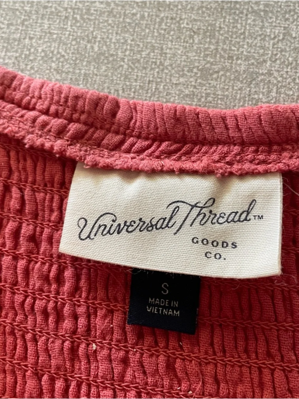 Universal Threads Tiered Cotton Gauze Maxi Dress Boho Relaxed Flowy Size S - Picture 6 of 7